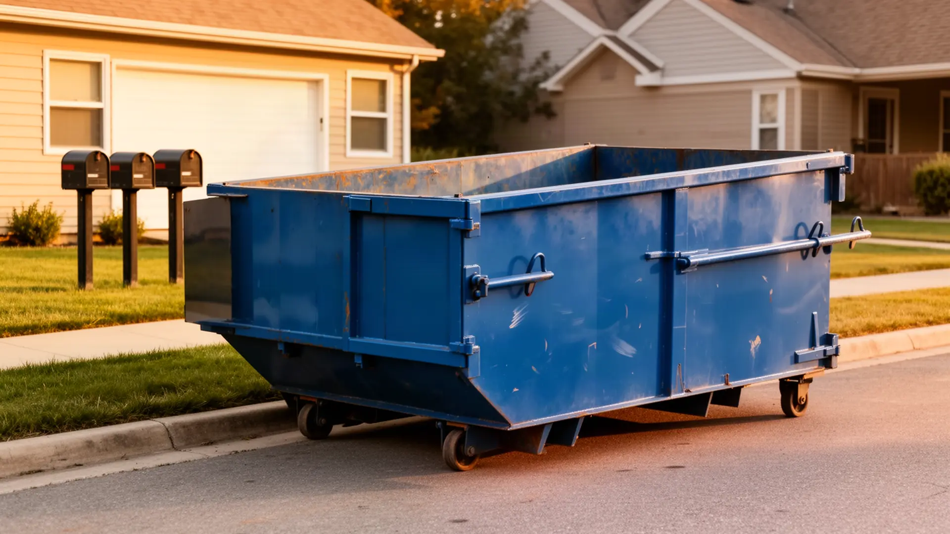 Roll-off dumpster from White Barn Dumpster Rental in Lansing, MI